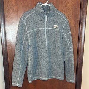 The North Face Men's Gray Half-Zip Sweater | Size Large | Like New